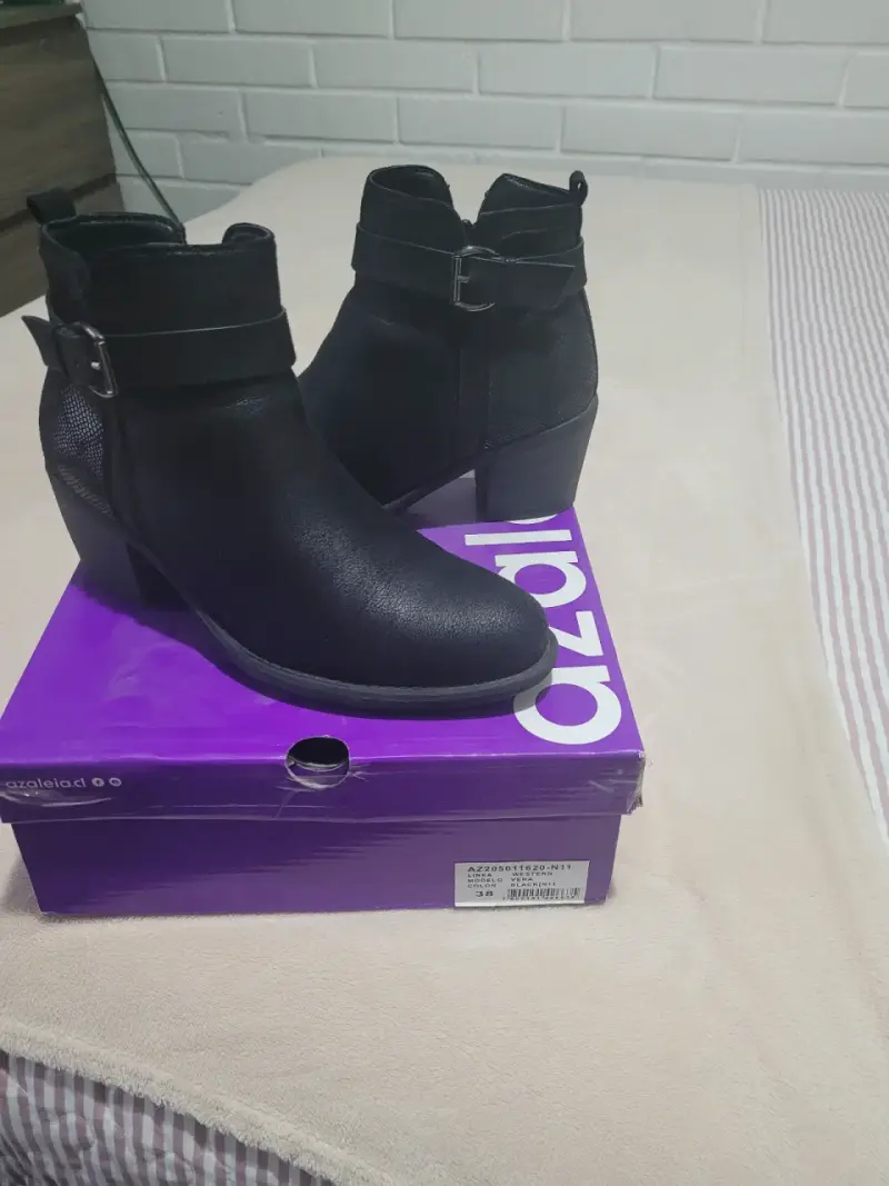Botines negros Azaleia - 1