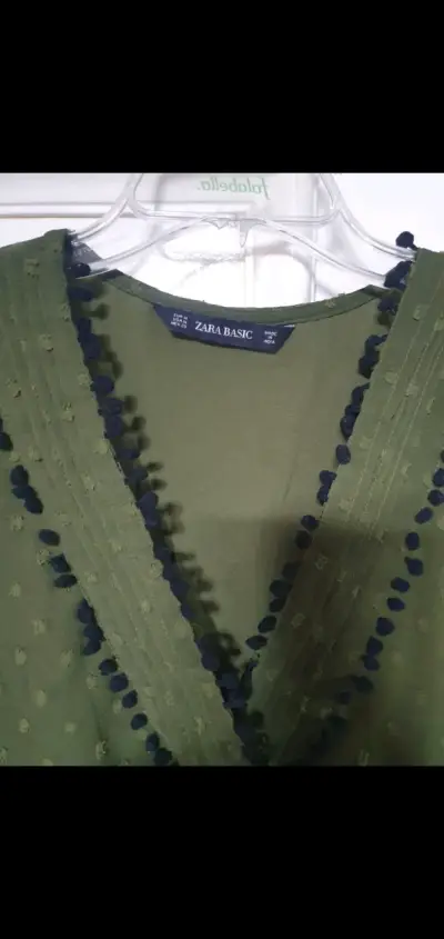 Vestido verde Zara - miniatura 1