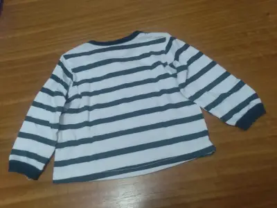 Polera rayada niño con barco - miniatura 2