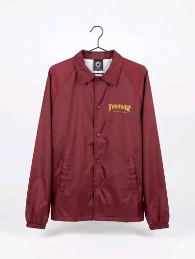Chaqueta cortavientos burdeo Thrasher - miniatura 1