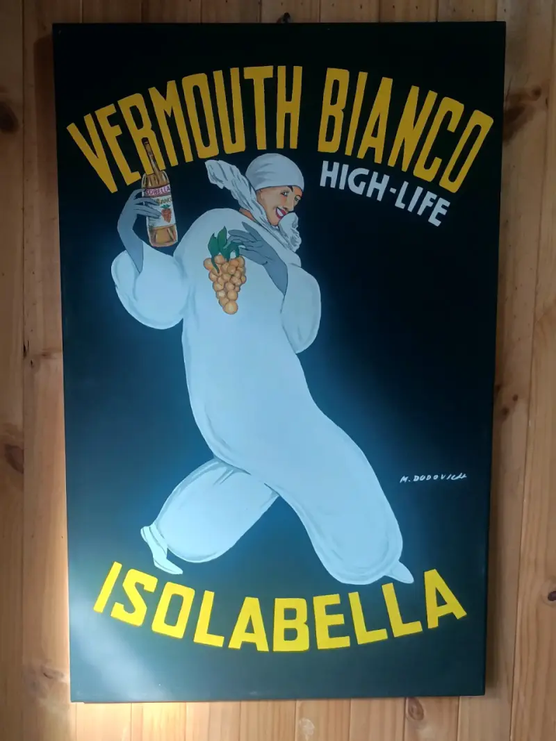 Afiche vintage Vermouth Bianco