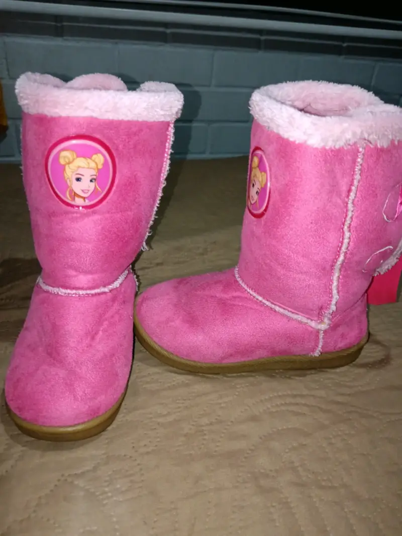 Botas infantiles rosadas - 1