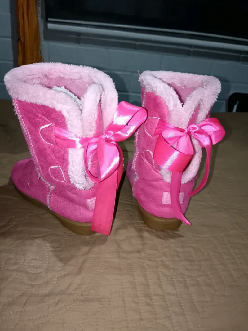 Botas infantiles rosadas - 2