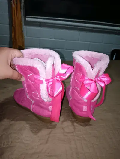 Botas infantiles rosadas - miniatura 4