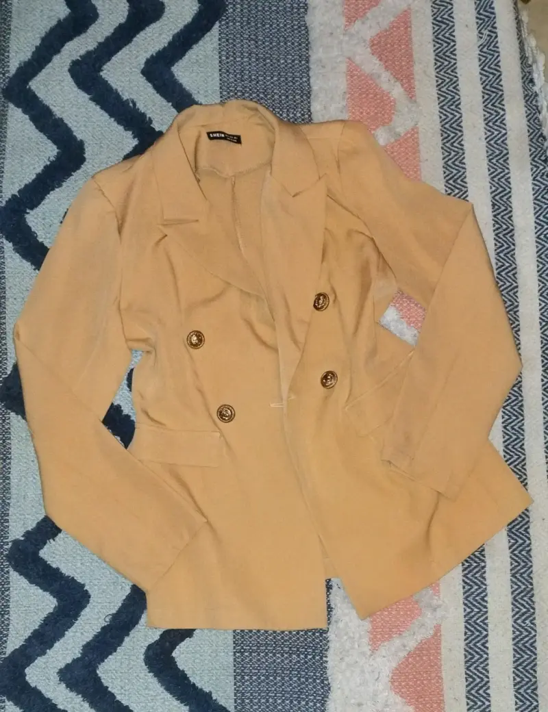Blazer camel Shein para mujer - 2