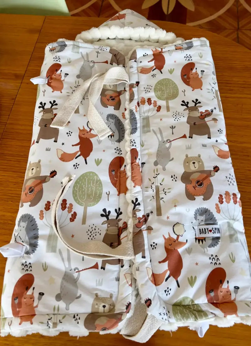Saco para bebé estampado bosque - 1