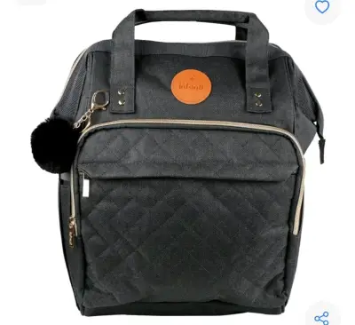 Mochila maternal negra Infanti - miniatura 1