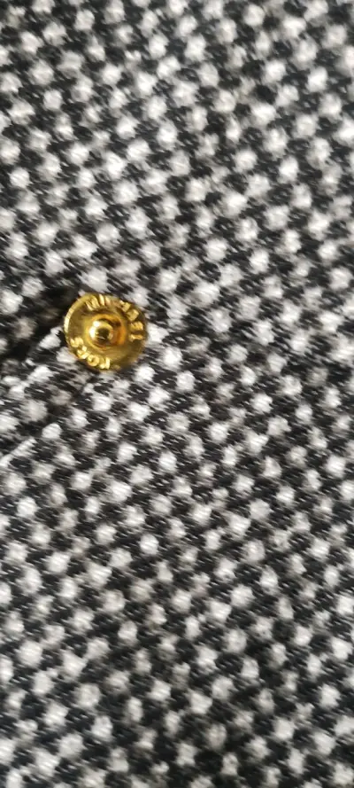 Pantalón gris de tela estampada - miniatura 4