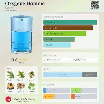 Perfume Oxygene Homme 100ml - miniatura 1