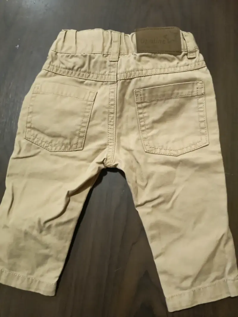 Pantalones beige para bebé - 2