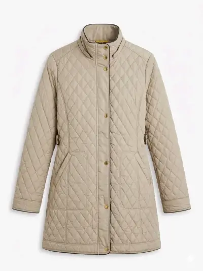 Chaqueta acolchada beige - miniatura 1