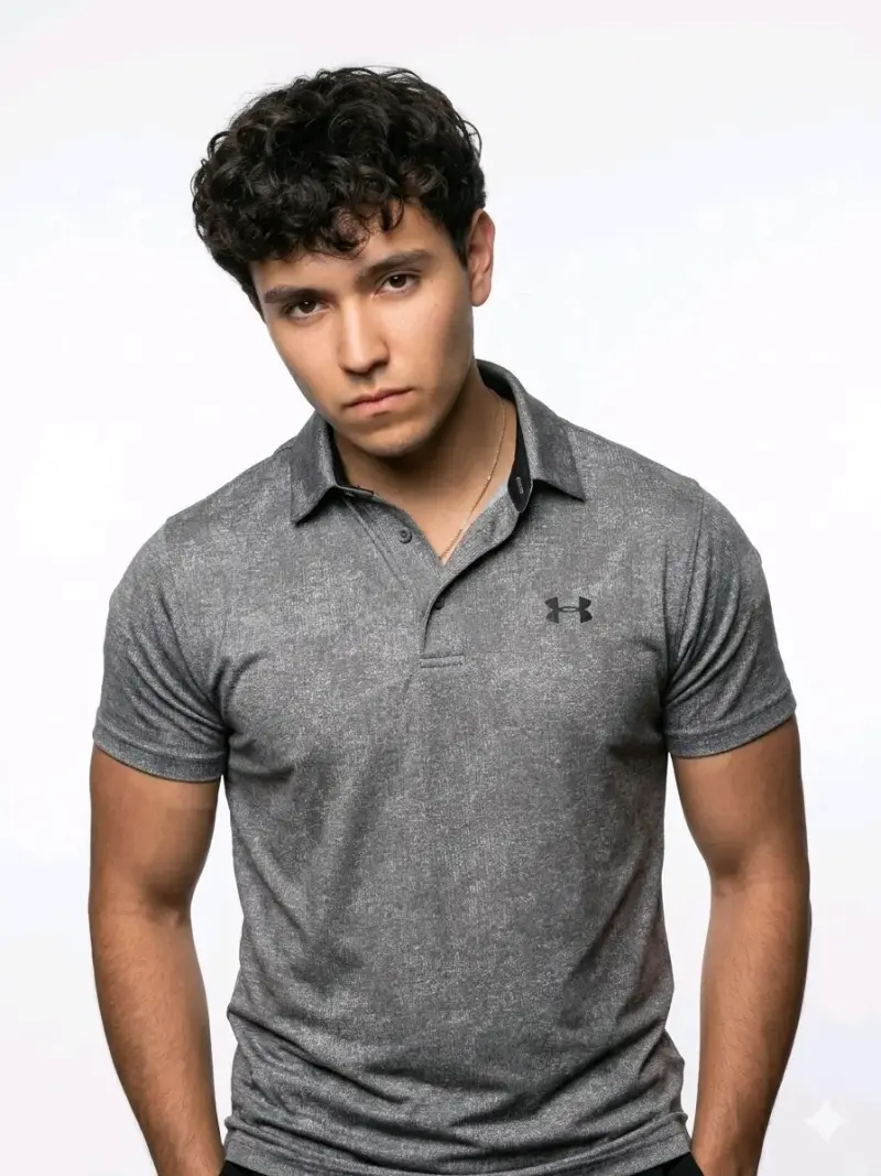 Polera polo gris deportiva under armour - 2