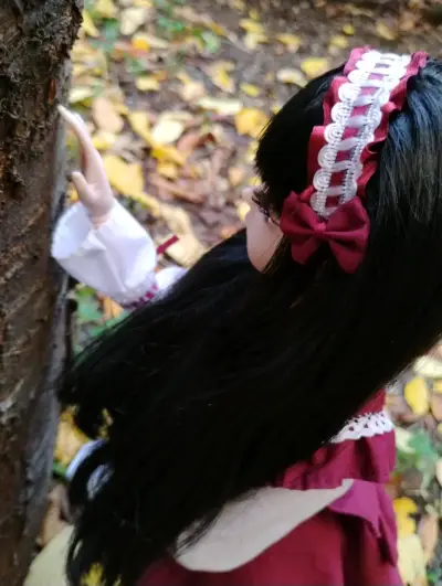 Muñeca BJD con vestido rojo 1/3 Lolita kawaii - miniatura 3