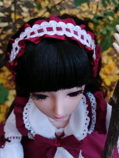 Muñeca BJD con vestido rojo 1/3 Lolita kawaii - miniatura 6