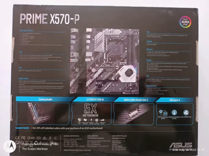Placa Madre Asus Prime X570-P - 2