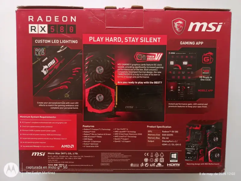 Tarjeta gráfica MSI Radeon RX 580 - 2