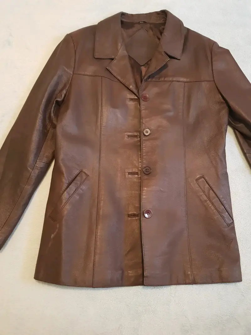 Chaqueta de cuero marrón - 2