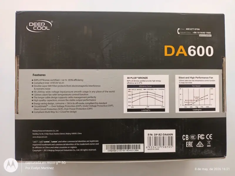 Fuente de poder Deepcool DA600 - 2