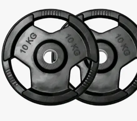 2 Discos de peso 10 kg con barra - 1