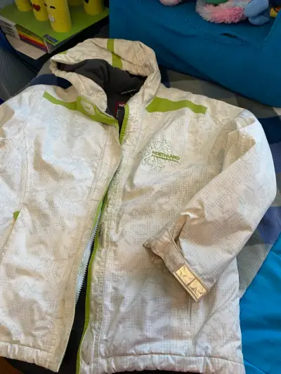 Chaqueta blanca impermeable Niño - miniatura 1