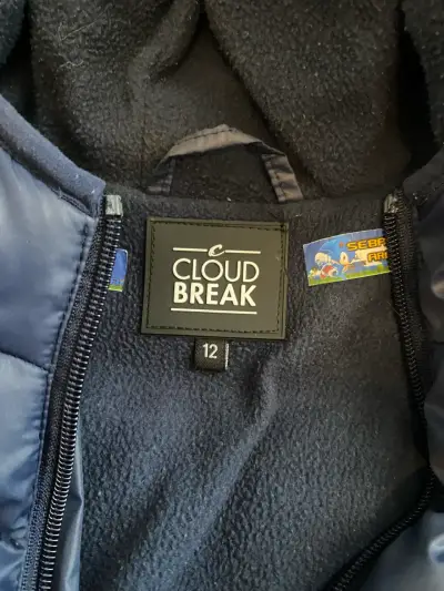 Chaqueta acolchada azul con capucha Niño - miniatura 2