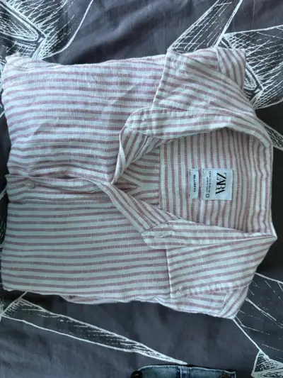 Camisa rayada hombre ZARA - miniatura 1