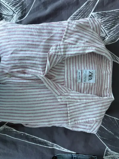 Camisa rayada hombre ZARA - miniatura 2