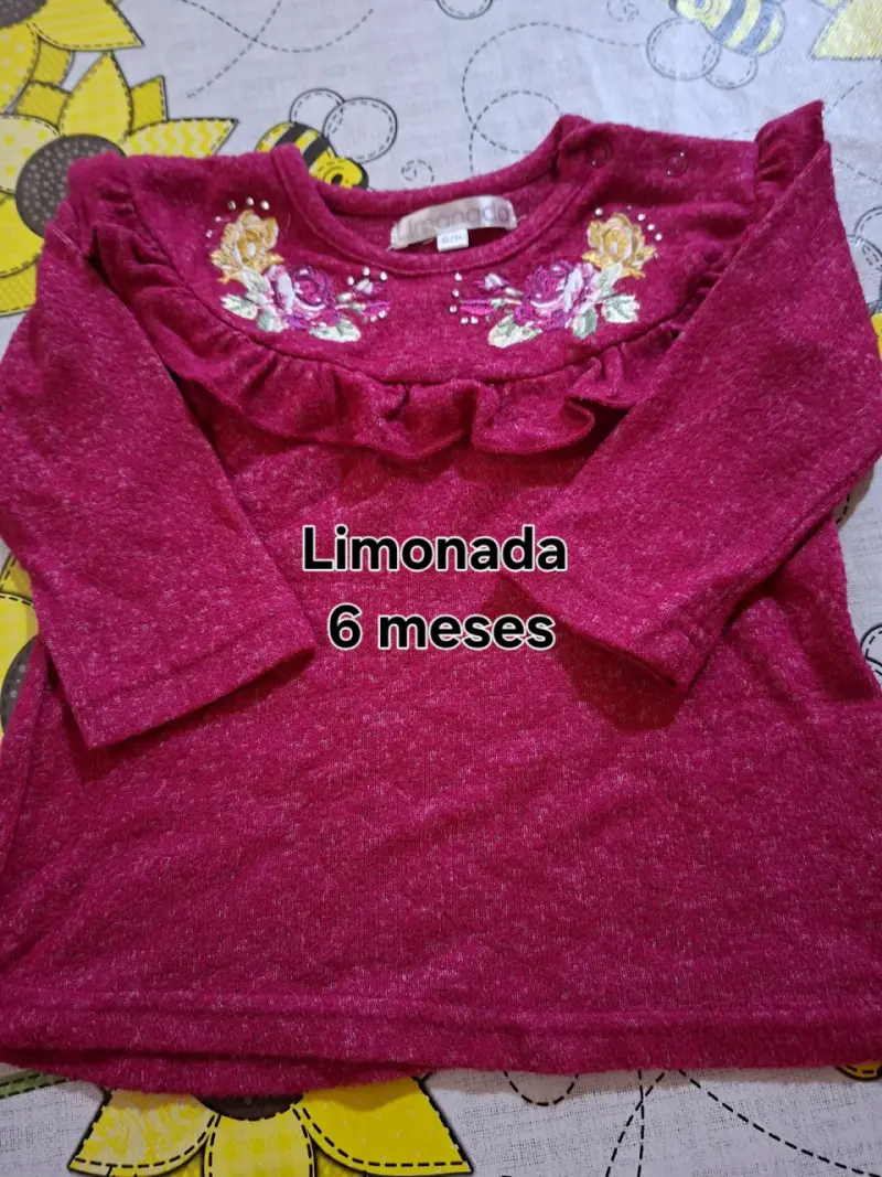 Polera bordada 6 meses