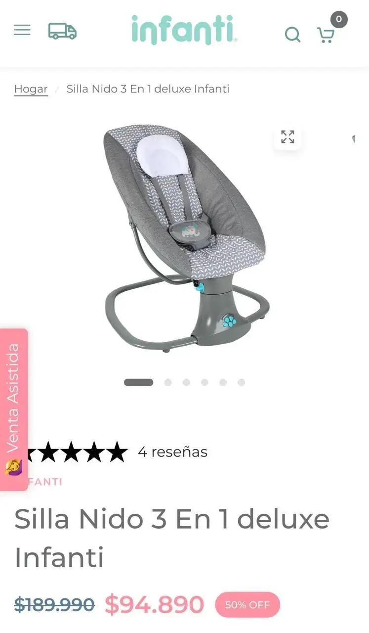 Silla Nido 3 en 1, Deluxe, Marca INFANTI - 5
