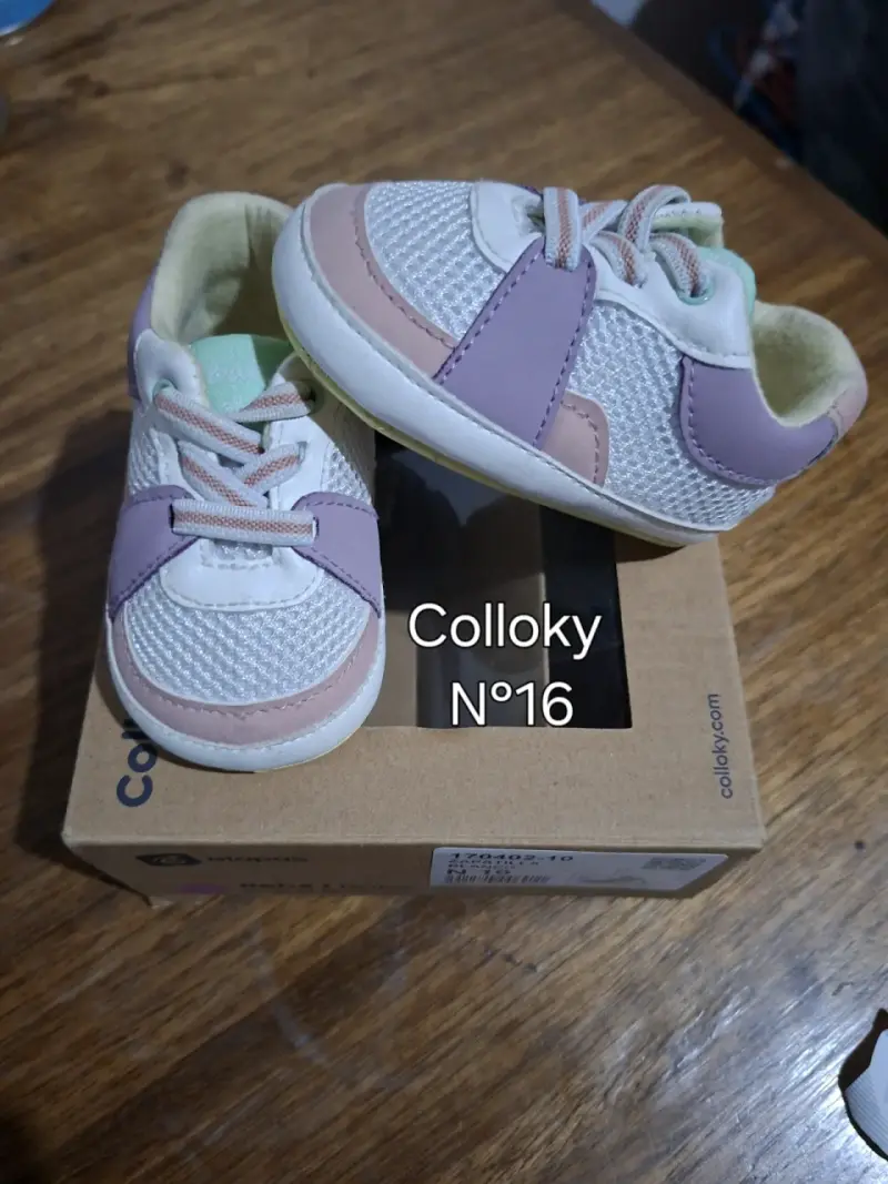 Zapatillas bebé Colloky rosadas