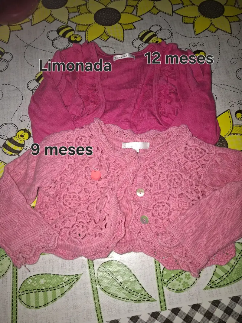 Chaquetas rosadas para bebé