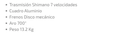 Bicicleta con transmisión 7 velocidades - miniatura 1
