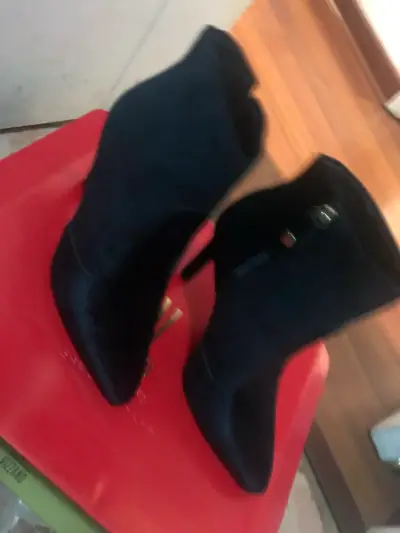 Zapatos de tacón azul mujer - miniatura 2