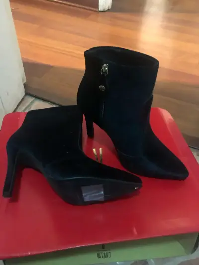 Zapatos de tacón azul mujer - miniatura 3