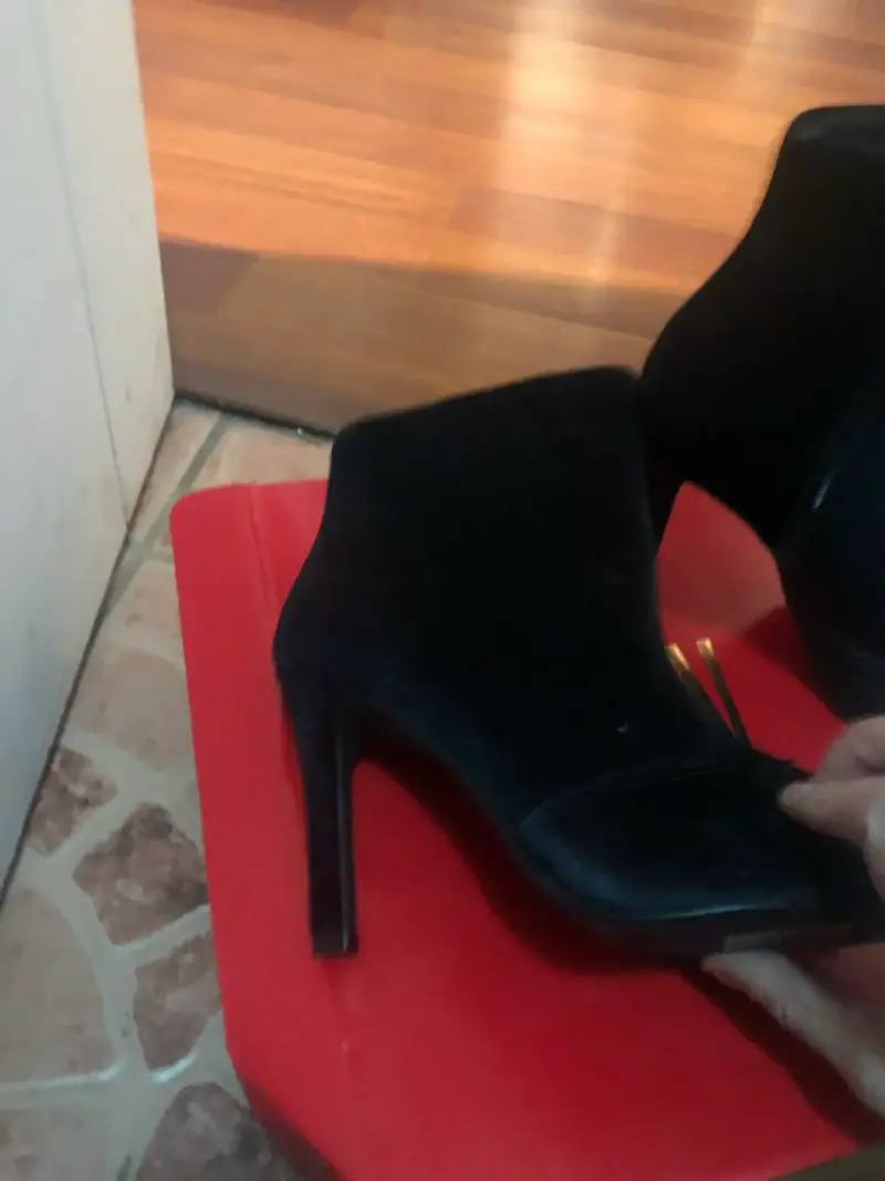 Zapatos de tacón azul mujer - 4