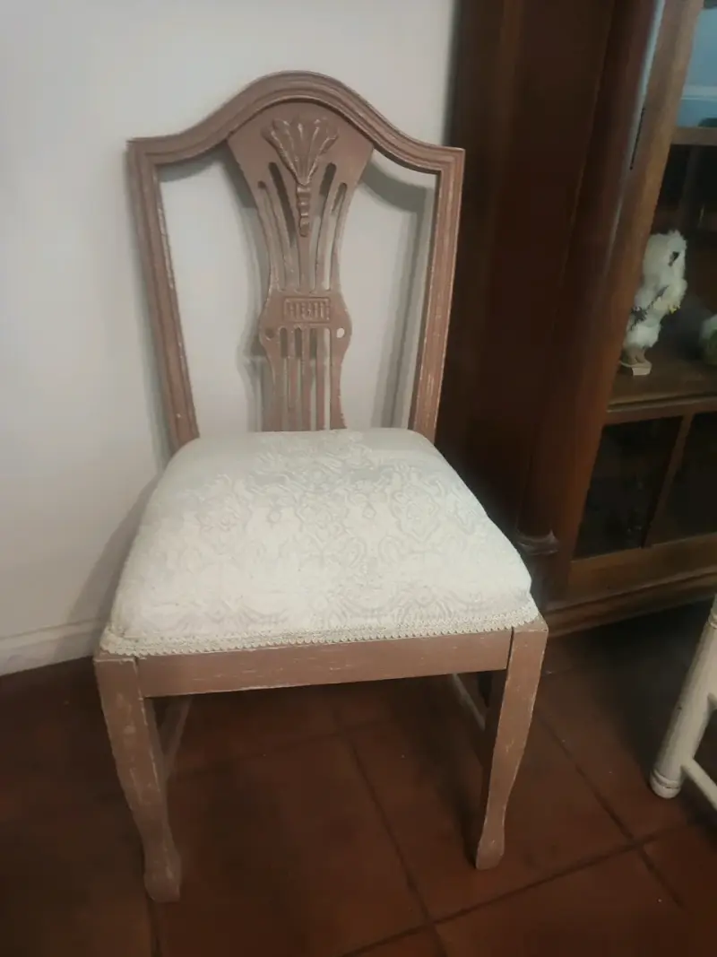 Silla vintage de madera - 4