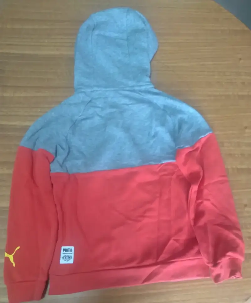 Polerón niño rojo con capucha - 2