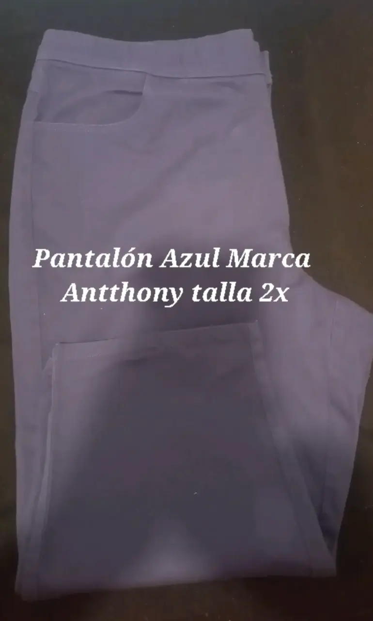 Pantalón azul talla 2X