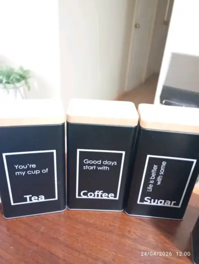 Set de contenedores para café, té y azúcar - miniatura 1