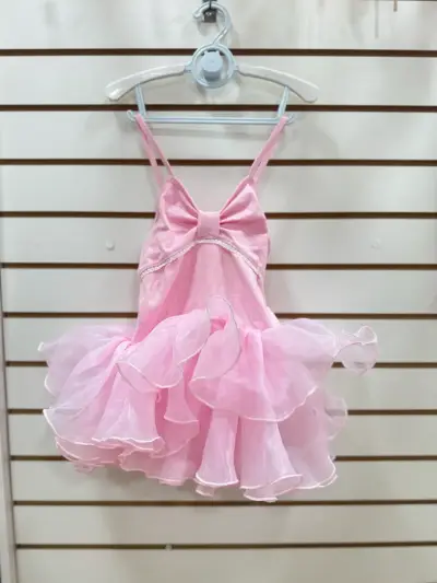 Vestido tutú rosado de niña - miniatura 1