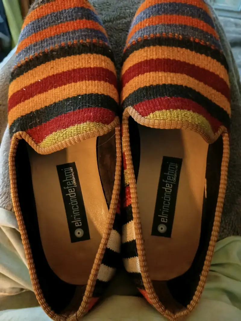 Zapato de tela multicolor, únicos e irrepetibles. - 4