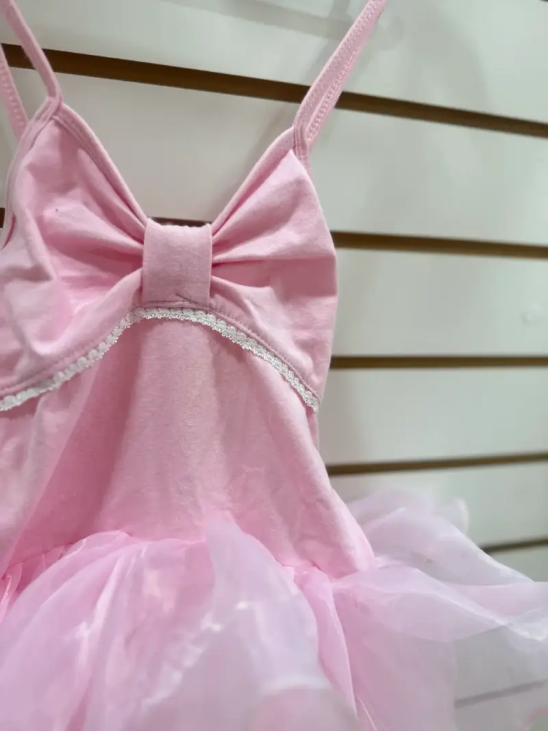 Vestido tutú rosado de niña - 2