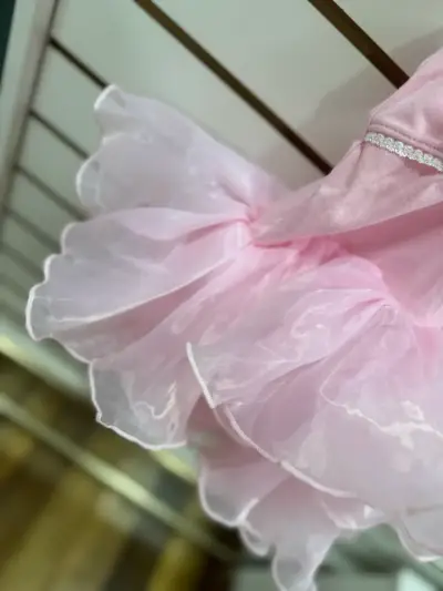 Vestido tutú rosado de niña - miniatura 3