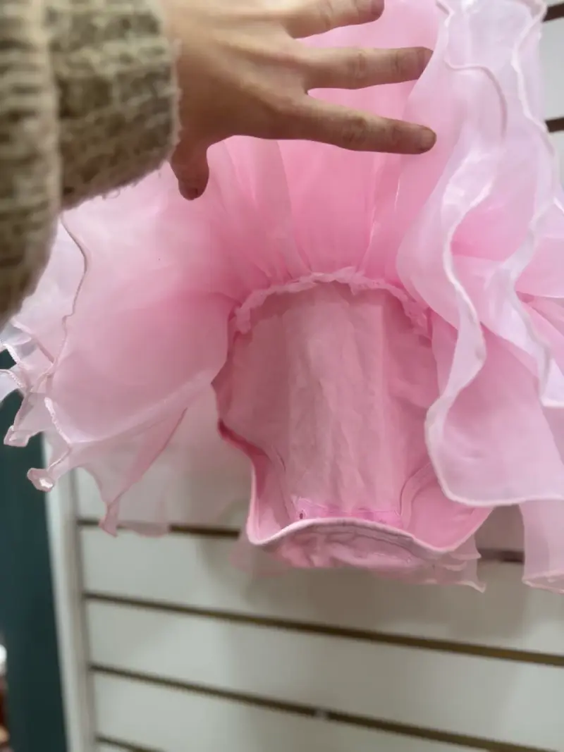 Vestido tutú rosado de niña - 5