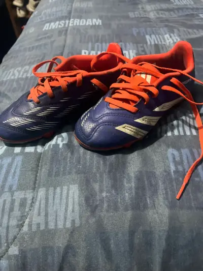 Zapatillas deportivas azul y naranjas niño - miniatura 2