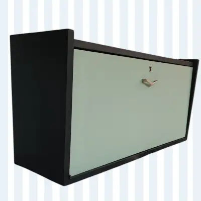 Mueble colgante moderno negro y verde vintage. - miniatura 1