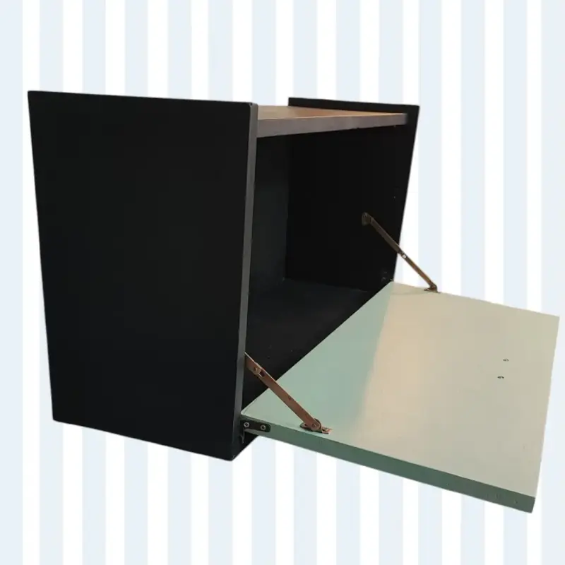Mueble colgante moderno negro y verde vintage. - 2