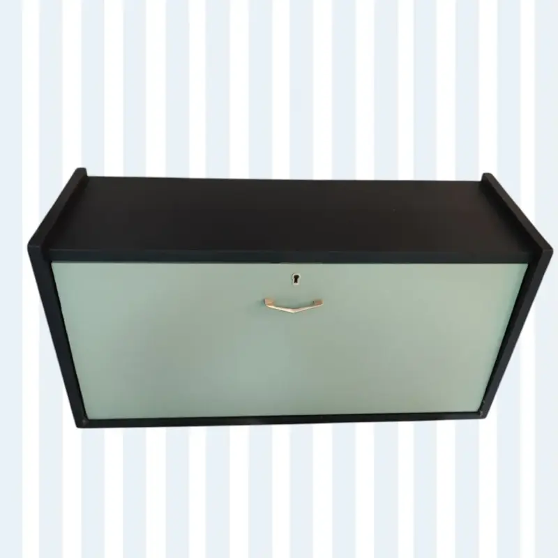 Mueble colgante moderno negro y verde vintage. - 3