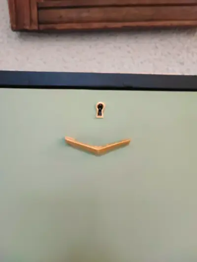 Mueble colgante moderno negro y verde vintage. - miniatura 4