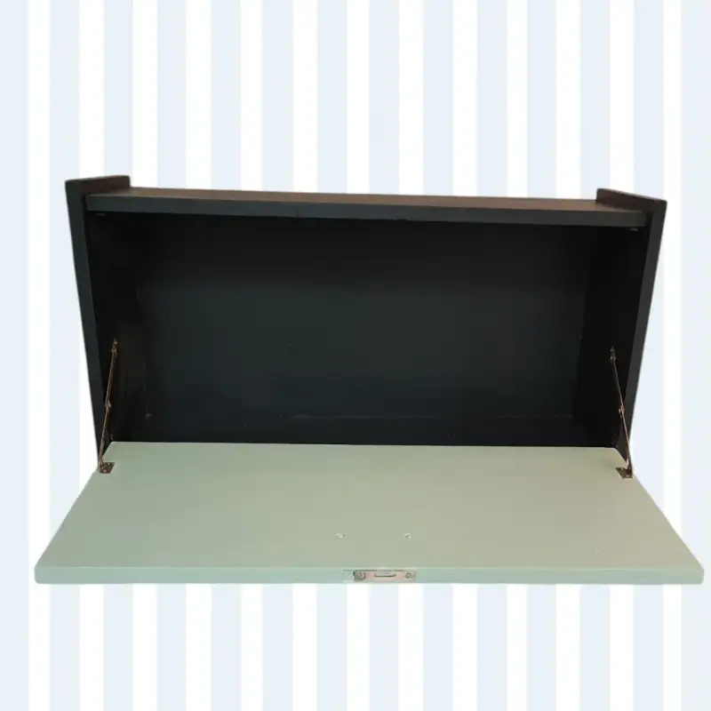 Mueble colgante moderno negro y verde vintage. - 6